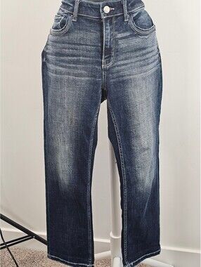 BKE Payton Denim Jeans in Dark Blue Wash, Straight Leg